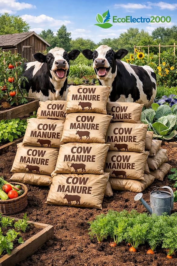 Lot of 6, 20 or 60 Organic Humus and Manure Soil, Each Bag is 1 Cu. Ft. Consists of 80% Compost Base and 20% Manure Delivered to Your Door, Never Carry Heavy OR Mess Your CAR Trunk. (20)
