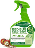 Bed Bug Spray – Scentless Natural Bed Bug Killer for Home & Mattress, Kills Bed Bugs, Nymphs & Eggs on Contact – Non-Staining, Kid & Pet Safe – Flea, Tick & Dust Mite Control, 16 oz
