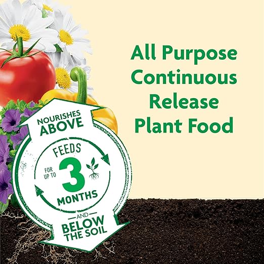 Miracle-Gro Shake 'N Feed All Purpose Plant Food,for In-Ground and Container Plants,Feeds for up to 3 Months,1 lb.,(Pack of 6)