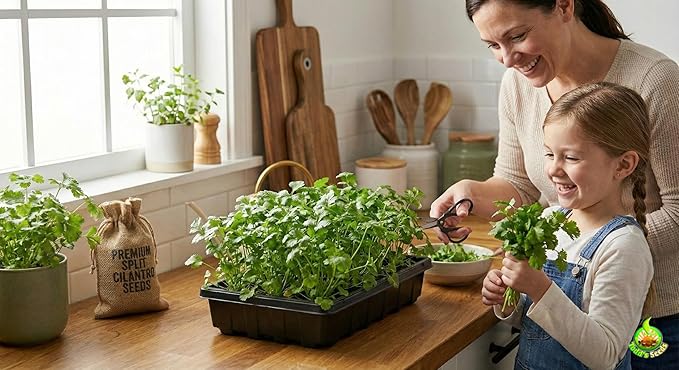 Todd's Seeds Coriander (Split Seed Cilantro) Slo-Bolting Herb Seed, Non-GMO, Chemical Free, High Germination (One Pound)