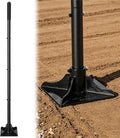 Heavy Duty Hand Tamper 8"x8" Steel Ground Tamper Tool – Manual Landscaping Tamping for Soil, Dirt, Concrete, Asphalt, Driveway & Pavement Repair, 58" Handle Garden Leveler