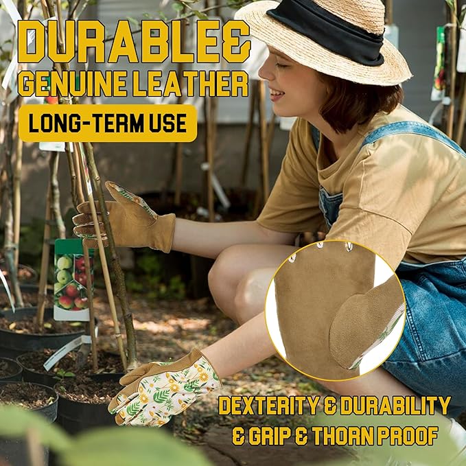 Womens Work Gloves Gardening Gloves Working Grip Glove for Yardwork Gardening Gloves Khaki