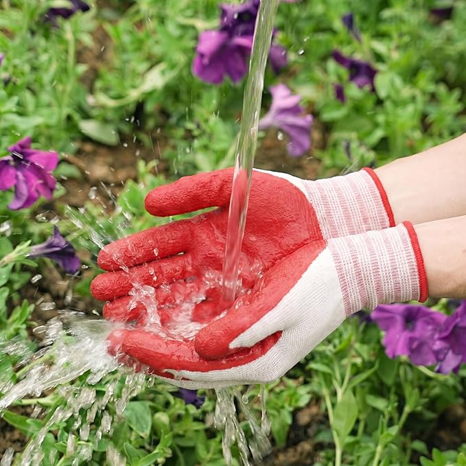 Pleneal Gardening Gloves for Women Men - Leather Garden Gloves Thorn Proof, Outdoor Protective Working gloves for Weeding