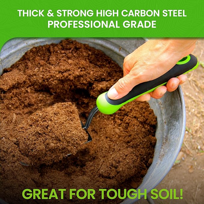 Garden Guru Heavy Duty Garden Trowel Hand Shovel for Gardening – Strong Carbon Steel - Rust Resistant – Ergonomic Grip – Perfect Trowel Garden Tool for Soil Digging (4 Pack) Transplanting Weeding