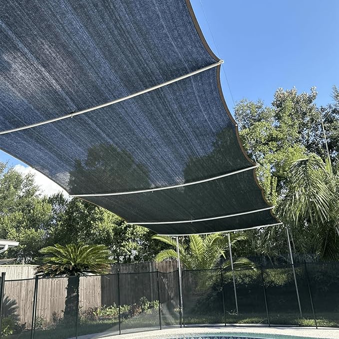 Shade Cloth for Garden Plants Greenhouse, 40-50% Sunblock Neting -for Outdoor Garden Lawn Plant Sun Shade Cloths for Kennel Chicken Coop Easier to Hang Net Cover