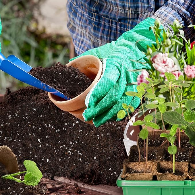 Organic Seed Starter Premium Potting Soil Mix 10qt, All Natural Seed Starter Mix for Fast Germination and Vigorous Seedlings with Strong Root Systems