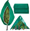 YATHO Plant Covers Freeze Protection 2 Packs 47.3" W X 71" H Thicker Large Outdoor Winter Frost Cloths Blankets with Zipper Drawstring, Reusable Garden Tree Cover Bags for Fruit Tree Shrub Potted