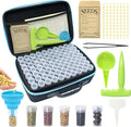 140 Slots Seed Storage Organizer Kit with 20 Envelopes, Waterproof Seed Storage Box, Transparent Bottles, Tweezers, Funnel, Sower for Vegetable Flower Garden Seeds Saver Kit for Vegetable