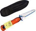 Heavy Duty 13.5" Digging Knife WITH FREE SHEATH for Metal Detecting, Prospecting with Comfortable Rubber Handle