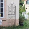1 Pack Trellis for Climbing Plants 82.7" H x 26.7" W Tall Garden Trellis Wrought Iron Heavy Scroll Metal Decoration Lawn Patio for Rose Clematis Ivy Weather Resistant