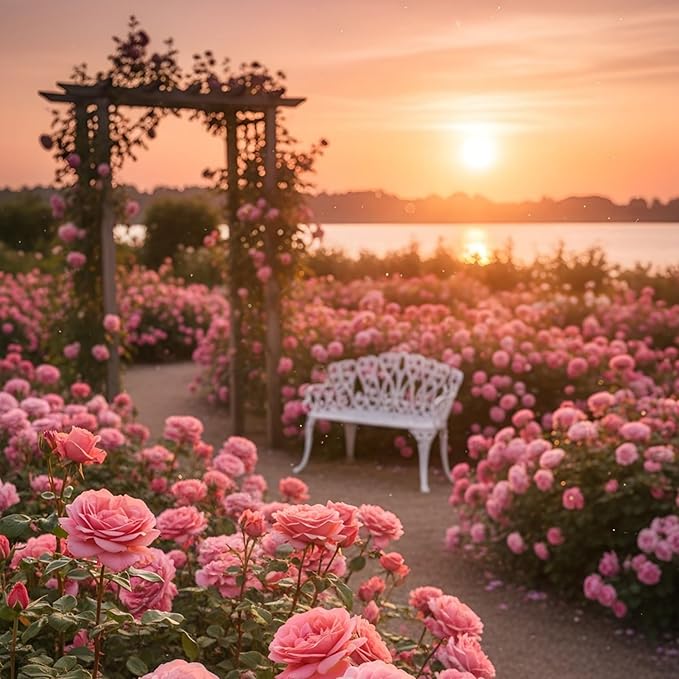 350+ Climbing Rose Seeds - Heirloom Non-GMO Climbing Flower Seeds for Captivating Garden Blooms - Perennial Shrub Flowers, Perfect for Spring and Fall Planting, Great Gardening Gift