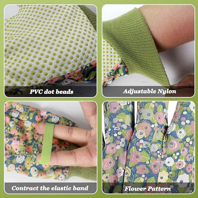 Women's Gardening Gloves Weeding and Thorn Resistant Work Gloves for Digging Planting Pruning Raking-Grown