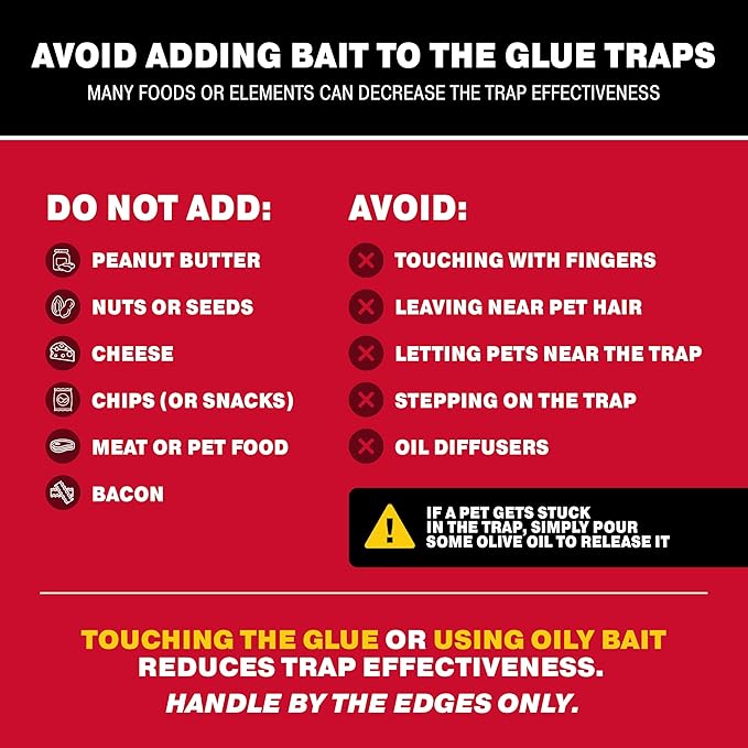 Catchmaster Max-Catch Mouse & Insect Glue Trap 72pk, Mouse Traps Indoor for Home, Sticky Pest Control Adhesive Tray for Catching Bugs, Bulk Classic Glue Boards