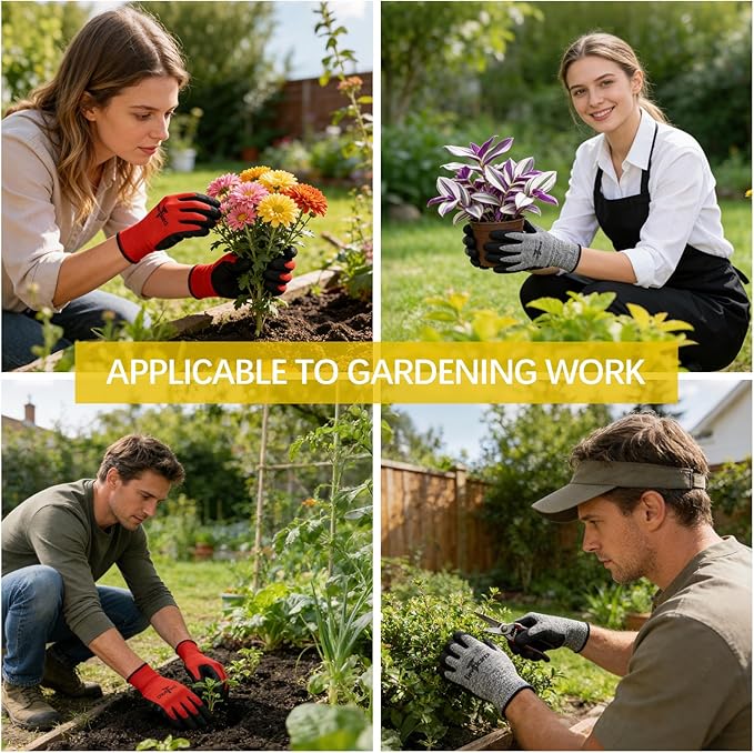 gardening gloves,garden gloves for women,Breathable latex dipped,Suitable for weeding and warehouse handling