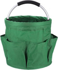 HARFINGTON Garden Tool Bag 17L Large Oxford Waterproof with Pockets Garden Tote Bag Gardening Plant Tool Organizer Storage Carrier Store for Outdoor Women Men, Forest Green