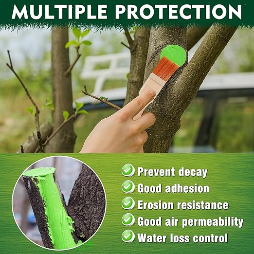 Tree Wound Sealer, Tree Pruning Sealer, Grafting, Pruning, and Wound Care for Damaged Trees, Used for Natural Wound Repair of Bonsai, Fruit Trees, Roses, and Bonsai, Waterproof Protection