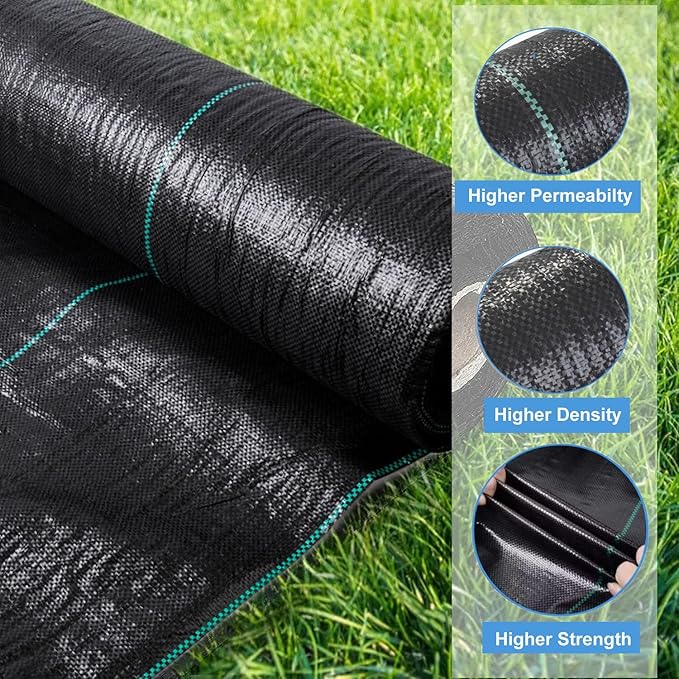 Driveway Fabric, 13FT x115FT Road Fabric Commercial Weed Barrier Fabric, Landscape Fabric Heavy Duty 3.5OZ French Drain Fabric for Erosion Control,Landscape Fabric,Construction Projects