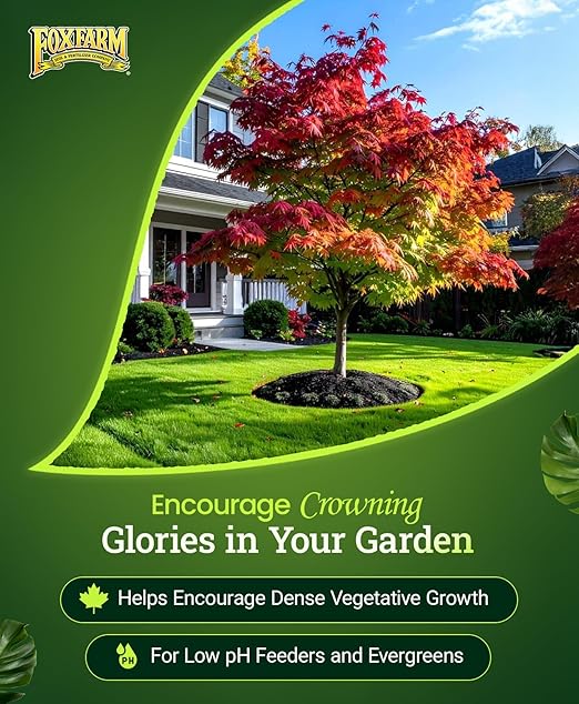 FoxFarm Happy Frog Japanese Maple Fertilizer - Hydrangea Fertilizer for Vegetative Growth & Strong Branch Development - 4-3-4 Blend with Soil Microbes & Mycorrhizal Fungi for Low pH Feeders - 4 lb