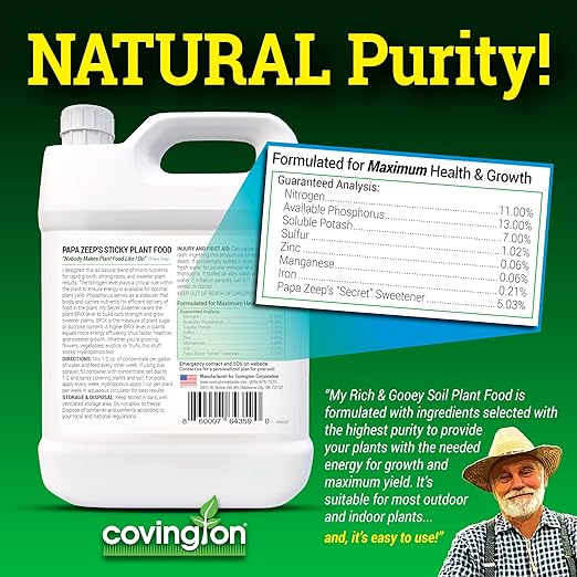 Liquid Big Bloom Fertilizer Plant Food, All-Purpose Liquid Plant Food Concentrate for BRIX Level Support, Flower Fertilizer Bloom Booster Great for All Plant Types, Fruits, Vegetables, Flowers, 32 Oz.
