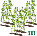 48" Hx 18" L Cucumber Trellis for Garden A Frame Plant Support for Raised Bed, Outdoor Indoor Plant Garden Trellis for Climbing Plants (3 Packs)