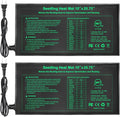 Seedling Heat Mat 2 Pack Dual Certified by MET and UL Plant Heating Mat Pad with Power Failure Protection Thermostatic Waterproof Suitable for Seedlings
