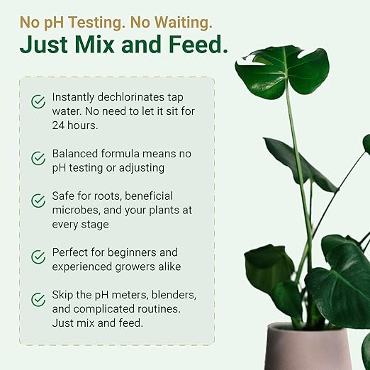16.9 fl oz (500ml) Gold Leaf All-in-One Liquid Fertilizer | pH Balanced, Dechlorinates, No Additives Needed | Soil, Hydroponics, Coco | Complete Plant Food | Indoor & Outdoor, Tomatoes & Houseplants