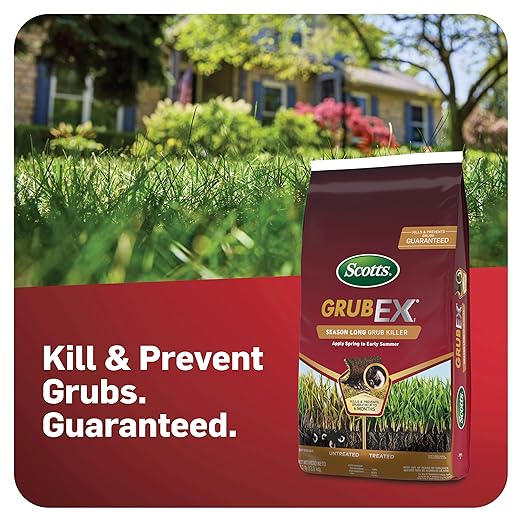 Scotts GrubEx1 Season Long Grub Killer for Lawns - Protects Lawns Up to 4 Months, 5,000 sq. ft., 14.35 lbs.
