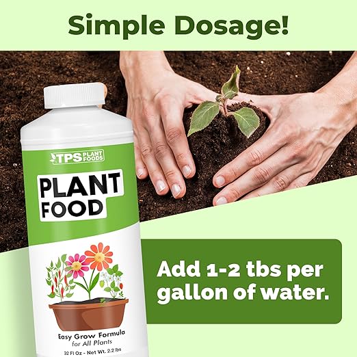 Plant Food for All Plants, Supports Healthy Plant Growth, 32 oz (1 Quart)