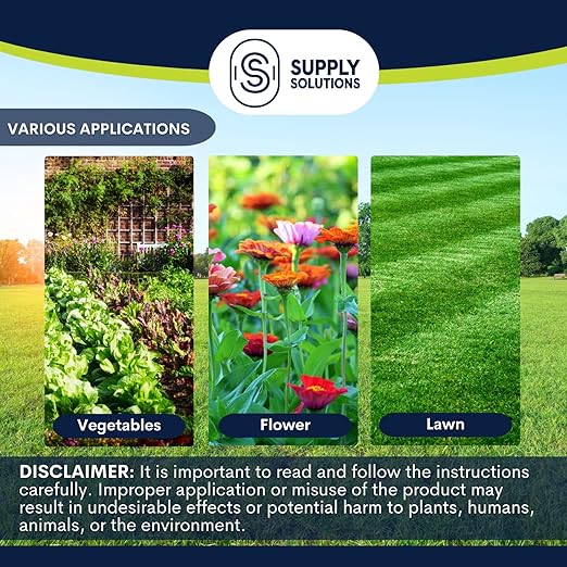 Supply Solutions Premium 97 Solution Grade Gypsum - Fast Acting Gypsum for Soil - Organic Calcium Sulfate Dihydrate - Gypsum Powder for Root Growth, Lawns, Mushroom Cultivation (50lbs)