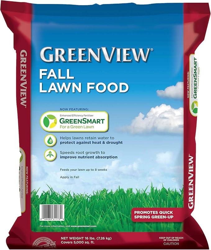 GreenView Fall Lawn Food - 16 lb. Bag - Covers 5,000 sq. ft.