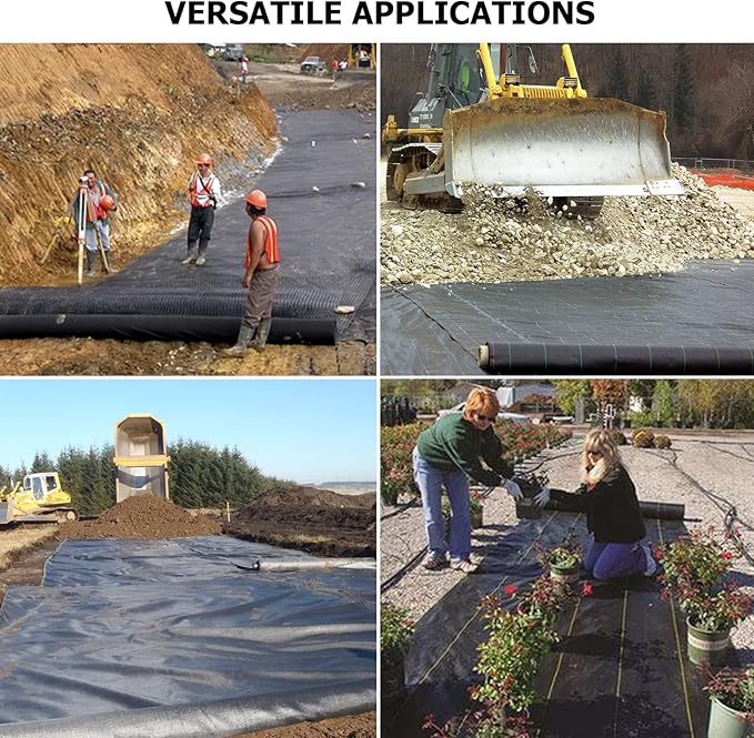 Driveway Fabric, 13x200 ft Road Fabric Commercial Weed Barrier Fabric, Landscape Fabric Heavy Duty 3.5OZ French Drain Fabric for Erosion Control,Landscape Fabric,Weed Barrier,Construction Projects