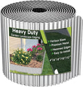 Corrugated Garden Edging,12"×20Ft Galvanized Steel Landscape Edging & Lawn Edging Border,Metal Garden Border for Flower Beds,Garden,Lawn,Raised Beds & Tree Surrounds(Silver)