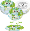 25 Plantable Seed Paper Earth Day Cards- Embedded with Wildflower Seeds, Earth Day Gift Decoration, Kids Craft, Educational Garden Party Favor, School Crafts, Easter Egg Filler- 2.5 inch Circles