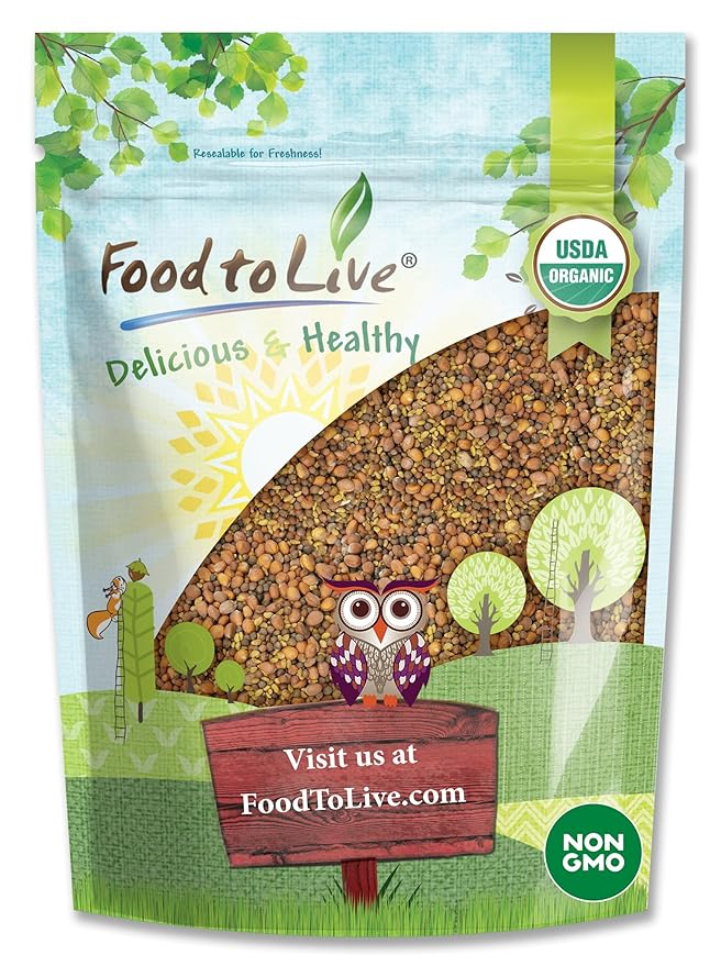 Food to Live Organic Spicy Mix of Sprouting Seeds, 5 Pounds — Non-GMO Broccoli, Radish, Alfalfa, Raw, Rich Germination Rate, Non-Irradiated, Pure, Kosher, Vegan Superfood, Bulk, Rich in Sulforaphane