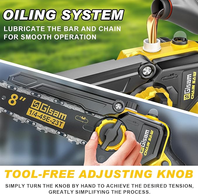 6-in-1 Cordless Pole Saw & Hedge Trimmer Combo & Grass Shear with Extension Pole Garden Tool with 2 * 4.0Ah Battery,180°Adjustable Angle,16Ft Reach,for Shrubs Pruning