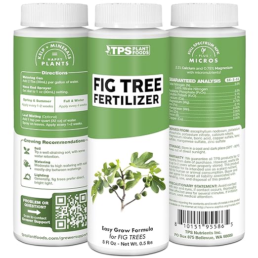 Fig Tree Fertilizer for Fig Trees, Great for Other Ficus Tree Varieties, Liquid Fertilizer by TPS Plant Foods, 1 Gallon (128 oz)