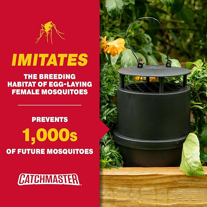 Catchmaster Oasis Ovi-Mini Mosquito Trap Refill 8-Pack, Home Outdoor Mosquito Control, Backyard Insect Killer, Replacement Glue Boards Bug Catcher, Pool, Patio, Shed & Garden Pest Control