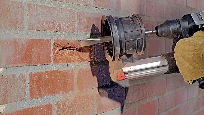BOSCH HS1911 1 In. x 12 In. Flat Chisel SDS-Max Hammer Steel Ideal for Applications in Concrete Removal, Hard Surface Break-Up