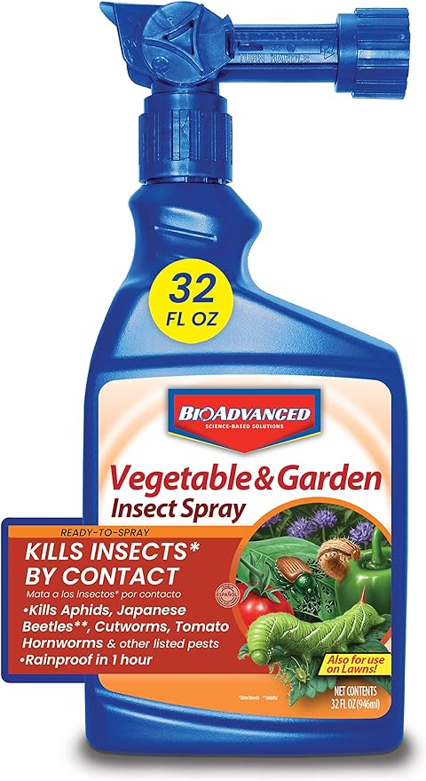 Bayer Advanced Crop Science 701522 Bug Killer Concentrate Vegetable Garden Rescue, 32-Ounce