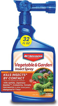 Bayer Advanced Crop Science 701522 Bug Killer Concentrate Vegetable Garden Rescue, 32-Ounce