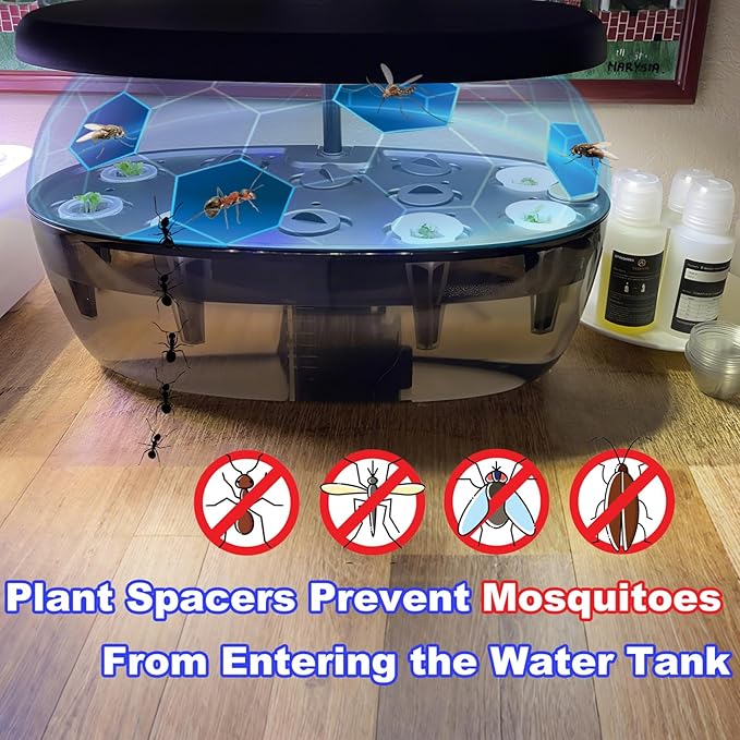 Plant Spacer Caps Compatible with Aerogarden Harvest, Bounty, Farm, Extra, Ultra All Models, Pod Covers Hole Covers for Indoor Growing System, Hydroponic Plant Spacers Cover Lids (Black, 15 Pack)