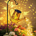 YJFWAL Solar Watering can with Lights, Unique Gifts for Mom Grandma Women Birthday, Waterproof Gardening Gifts Watering Can with Cascading Lights Outdoor Decor for Garden Patio Yard Pathway Backyard
