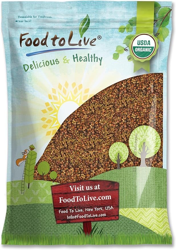 Food to Live Organic Salad Mix of Sprouting Seeds, 10 Pounds — Non-GMO Broccoli, Radish, Clover, Alfalfa. Rich Germination Rate, Non-Irradiated, Kosher, Vegan Superfood, Bulk, Rich in Sulforaphane