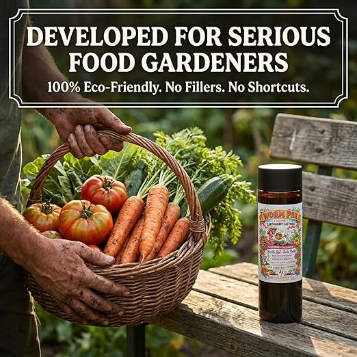 Worm Pee Liquid Earthworm Castings Fertilizer | Soil Amendment with Humic Acid & Kelp Extract | Concentrated Plant Food for Vegetables, Raised Beds & Gardens | for Agricultural & Horticultural Use