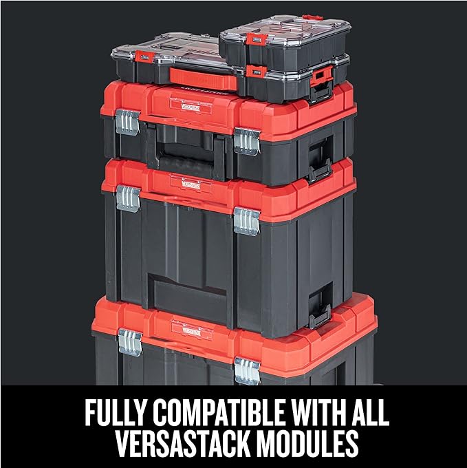 CRAFTSMAN VERSASTACK Storage Organizer, Small Parts Organizer, 20-Compartments, Lid Includes Secure Latch (CMST17828)
