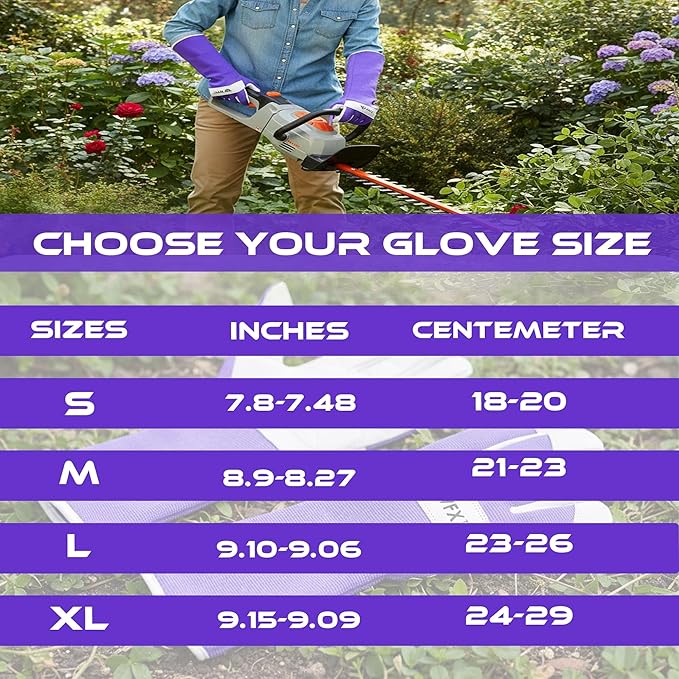 Long Gardening Gloves Leather Ladies Men Women Durable Goatskin Garden Gloves Forearm Thorn Proof Work