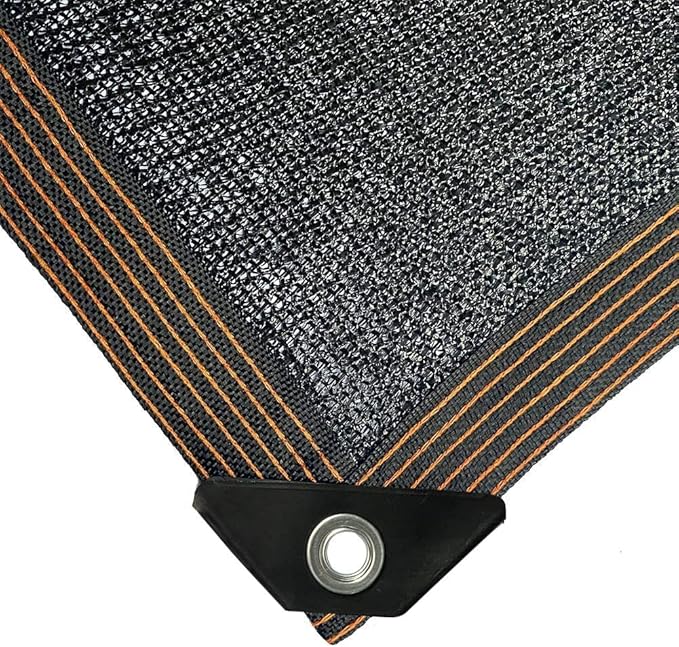 winemana 70% Black Shade Cloth, 12 x 6 FT Durable Mesh Tarp with Grommets, Resistant Garden Sun Shade Netting with Taped Edge for Plant Cover, Greenhouse, Patio, Tomatoes, Chicken Coop, Barn Kennel