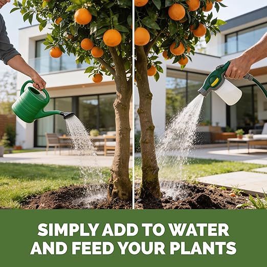 Fruit Tree Fertilizer – Liquid Plant Food for All Fruit Trees, Supports Heavy Blossoms, Bigger Harvests & Healthy Growth, 1 Gallon