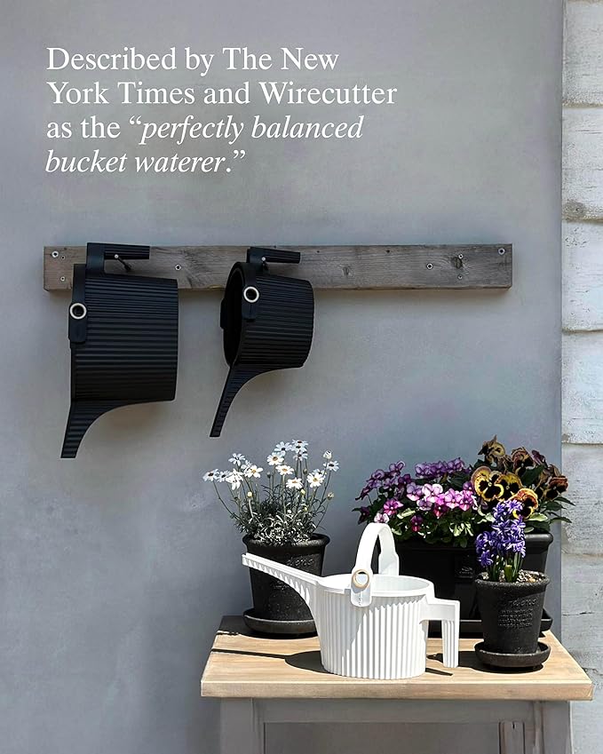 Hachiman Large Watering Can - 5 L Plant Watering Can with Widened Spout for Indoor and Outdoor Plants - Hands-Free Filling - 15" × 7.2" - Red