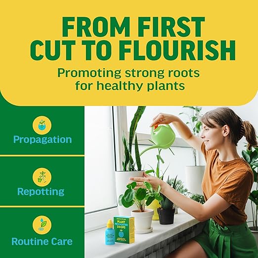 Rooting Drops for Plant Propagation | for Faster, Stronger Roots & Less Shock | Propagation Drops for Water, Soil, Moss, & More! Supports Plant Health During Repotting | for All Your Props & Cuttings